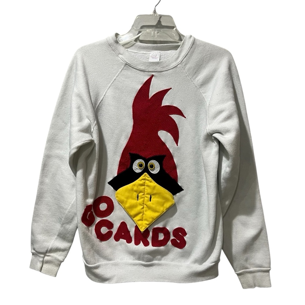 Vintage St.‎ Louis Cardinals Baseball sweatshirt white Size Large Embroidered